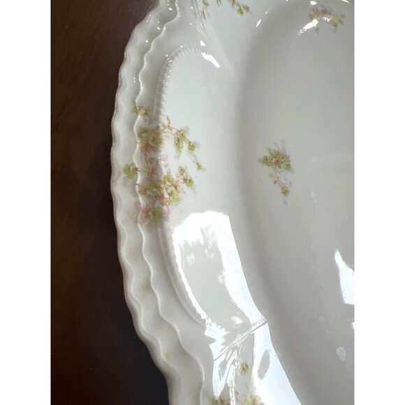 Theodore Haviland Limoges France Oval Platter 16" Antique Porcelain Floral - Picture 8 of 9
